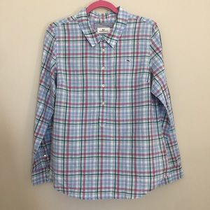 Vineyard Vines Womens Popover Blouse